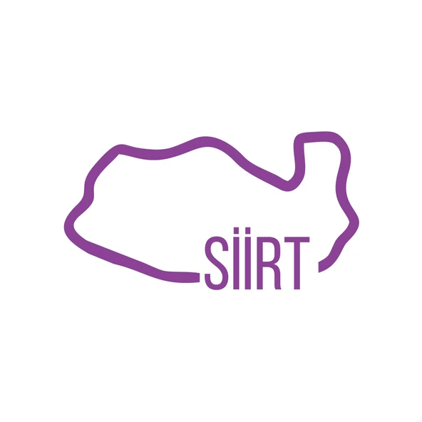 Siirt Harita Araba Sticker 17x17 Cm Mor ürün görseli 1