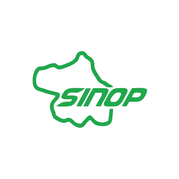 Sinop Harita Araba Sticker 17x17 Cm Yeşil ürün görseli 1