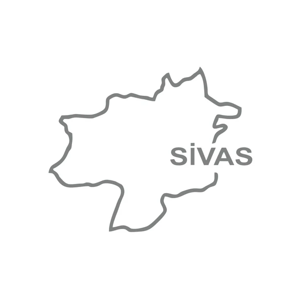 Sivas Harita Araba Sticker 17x17 Cm Gri ürün görseli 1
