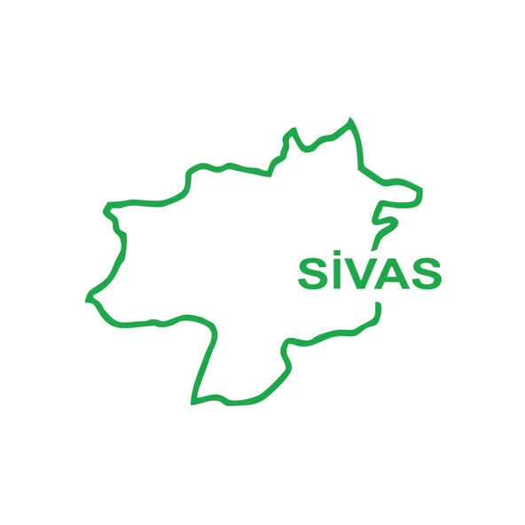 Sivas Harita Araba Sticker 17x17 Cm Yeşil ürün görseli 1