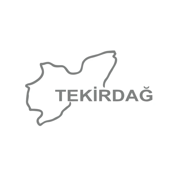 Tekirdağ Harita Araba Sticker 17x17 Cm Gri ürün görseli 1
