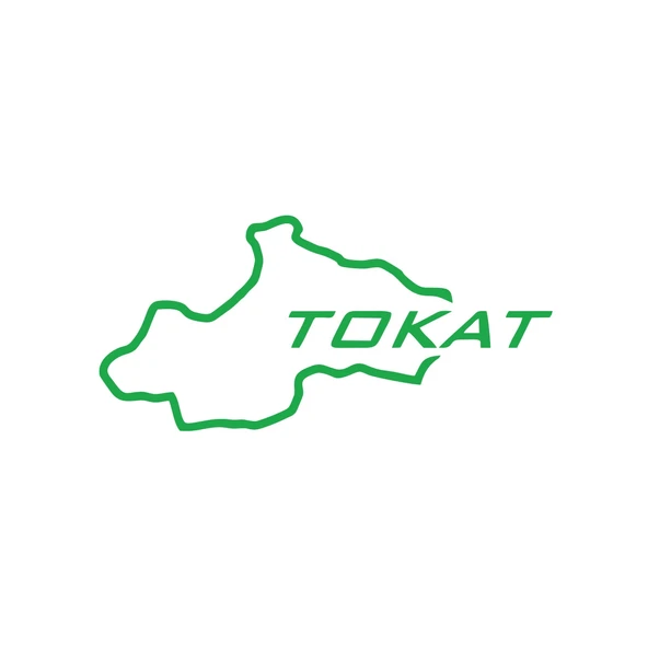 Tokat Harita Araba Sticker 17x17 Cm Yeşil ürün görseli 1