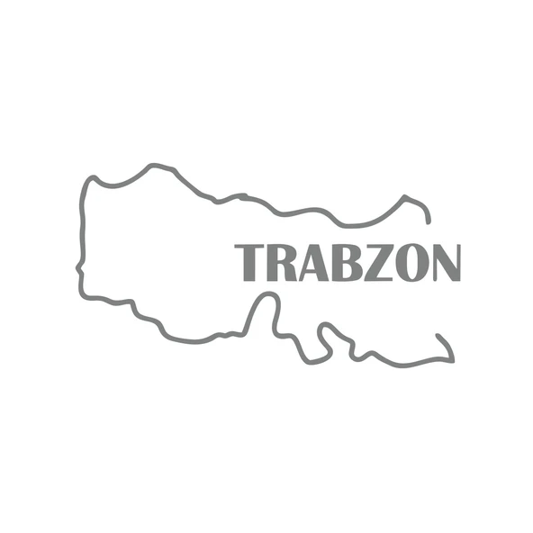 Trabzon Harita Araba Sticker 17x17 Cm Gri ürün görseli 1