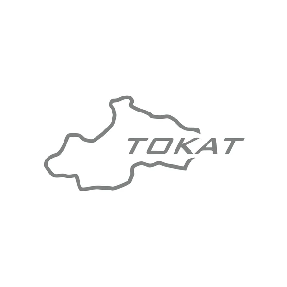 Tokat Harita Araba Sticker 17x17 Cm Gri ürün görseli 1