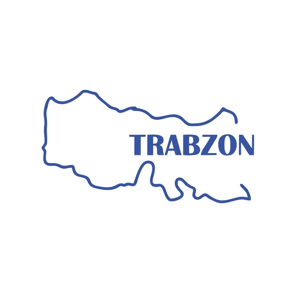 Trabzon Harita Araba Sticker 17x17 Cm Mavi ürün görseli 1