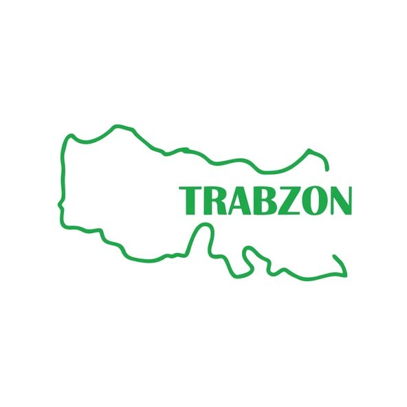 Trabzon Harita Araba Sticker 17x17 Cm Yeşil ürün görseli 1