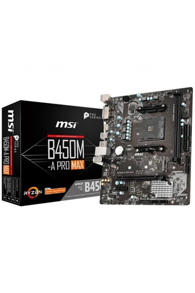 MSI B450M-A Pro Max AMD AM4 DDR4 Micro ATX Anakart Outlet ürün görseli 1