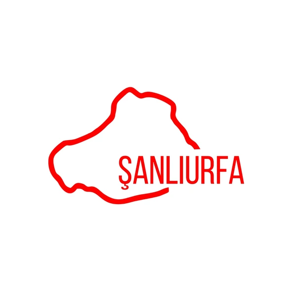 Şanlıurfa Harita Araba Sticker 17x17 Cm Kırmızı ürün görseli 1