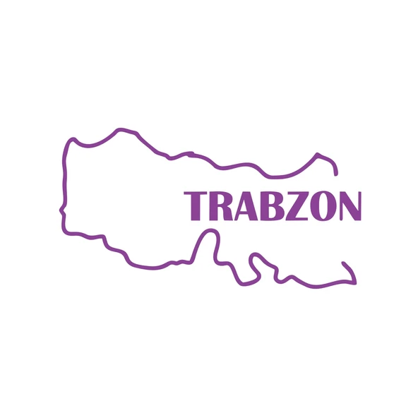 Trabzon Harita Araba Sticker 17x17 Cm Mor ürün görseli 1