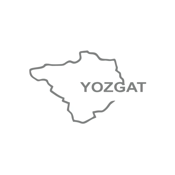 Yozgat Harita Araba Sticker 17x17 Cm Gri ürün görseli 1