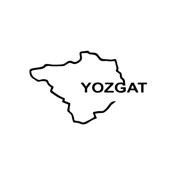 Yozgat Harita Araba Sticker 17x17 Cm Siyah ürün görseli 1