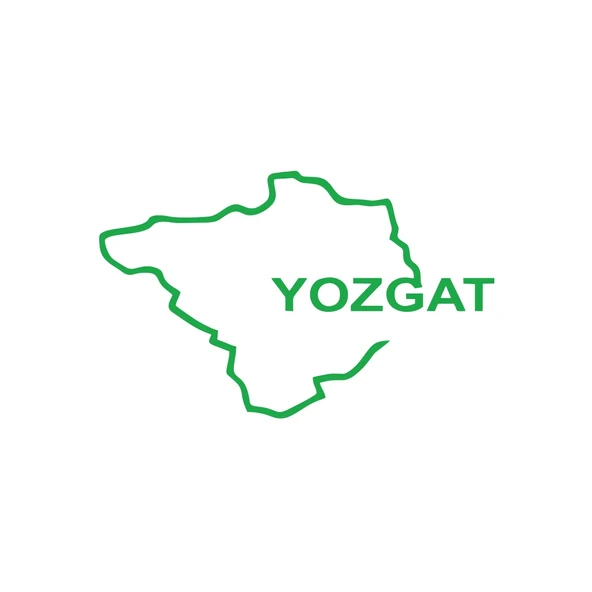 Yozgat Harita Araba Sticker 17x17 Cm Yeşil ürün görseli 1