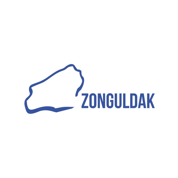 Zonguldak Harita Araba Sticker 17x17 Cm Mavi ürün görseli 1