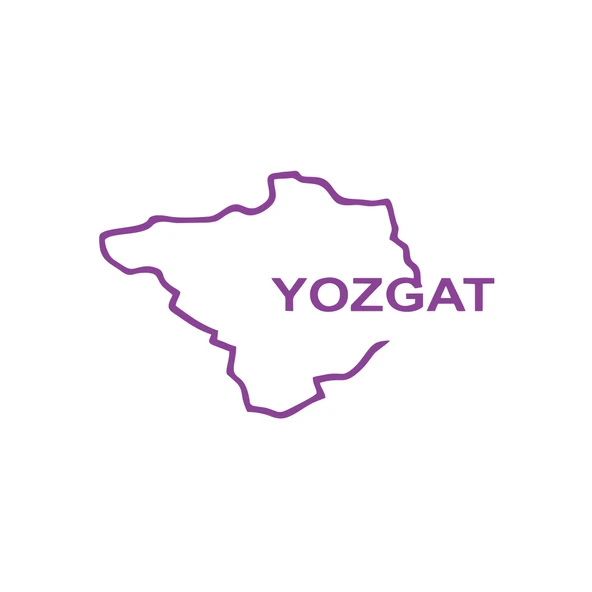 Yozgat Harita Araba Sticker 17x17 Cm Mor ürün görseli 1