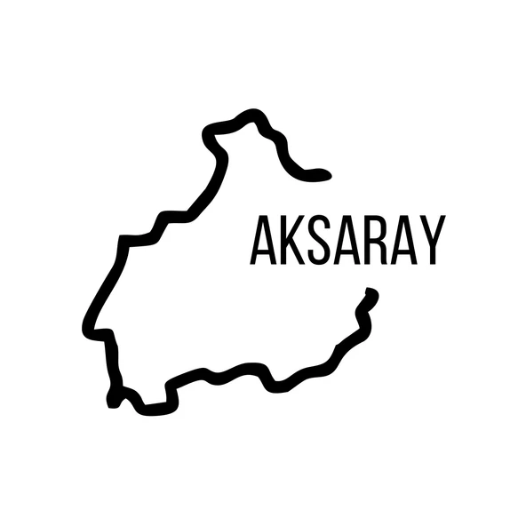 Aksaray Harita Araba Sticker 17x17 Cm Siyah ürün görseli 1