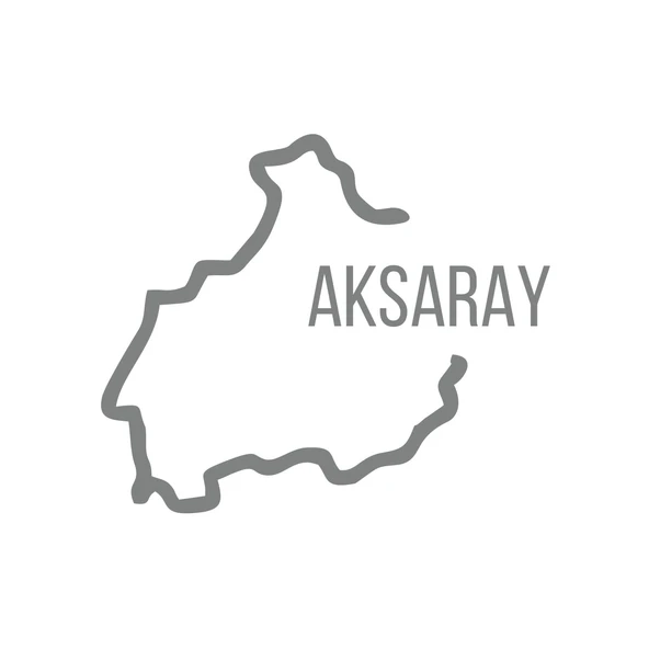 Aksaray Harita Araba Sticker 17x17 Cm Gri ürün görseli 1
