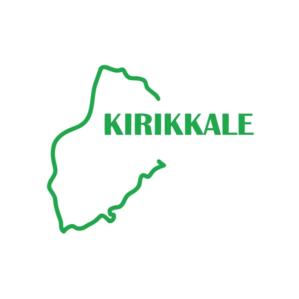 Kırıkkale Harita Araba Sticker 17x17 Cm Yeşil ürün görseli 1