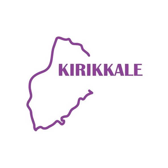 Kırıkkale Harita Araba Sticker 17x17 Cm Mor ürün görseli 1