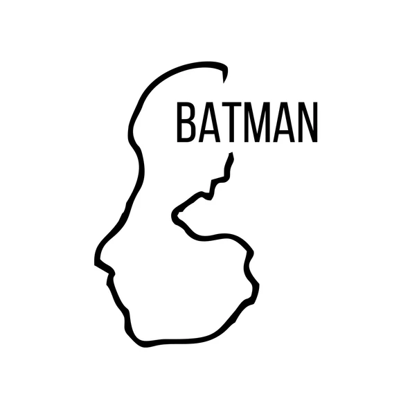 Batman Harita Araba Sticker 17x17 Cm Siyah ürün görseli 1
