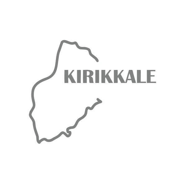 Kırıkkale Harita Araba Sticker 17x17 Cm Gri ürün görseli 1