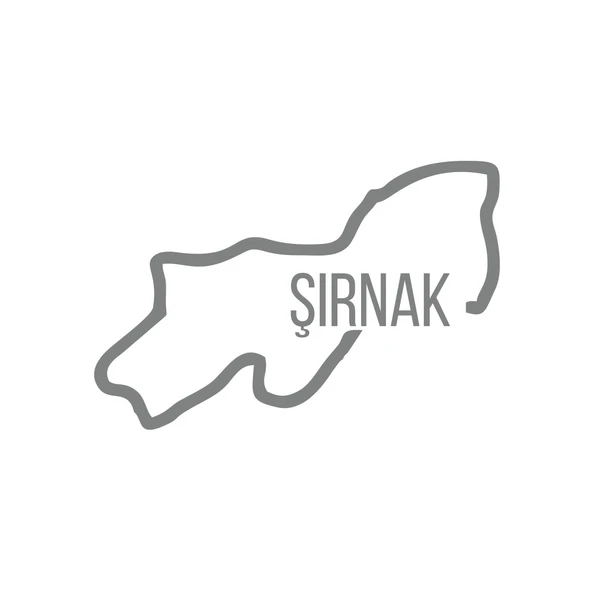 Şırnak Harita Araba Sticker 17x17 Cm Gri ürün görseli 1