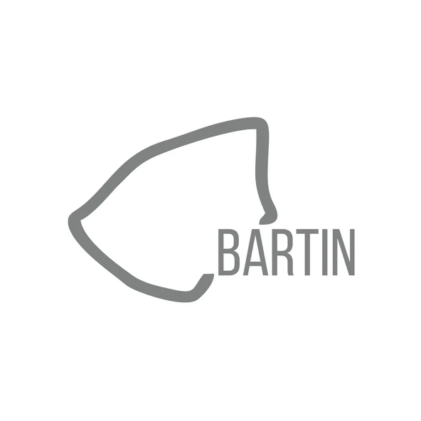 Bartın Harita Araba Sticker 17x17 Cm Gri ürün görseli 1