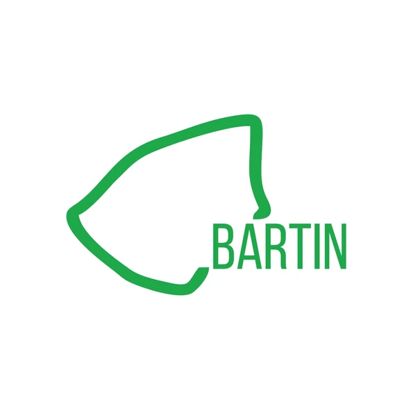 Bartın Harita Araba Sticker 17x17 Cm Yeşil ürün görseli 1