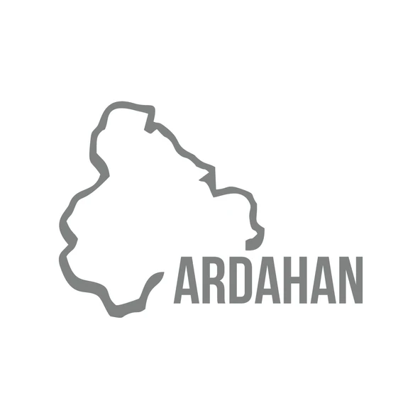 Ardahan Harita Araba Sticker 17x17 Cm Gri ürün görseli 1