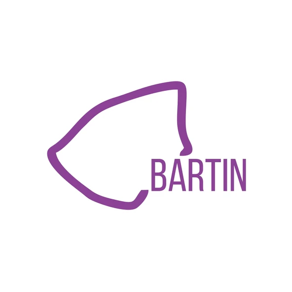 Bartın Harita Araba Sticker 17x17 Cm Mor ürün görseli 1