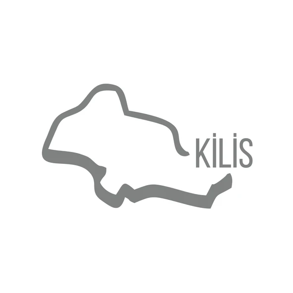 Kilis Harita Araba Sticker 17x17 Cm Gri ürün görseli 1