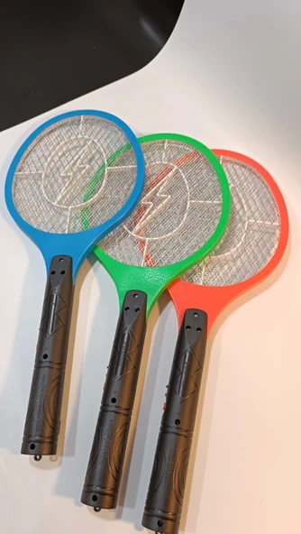 Pilli Sinek Raketi Sivrisinek Öldürücü Raket Haşere Öldüren Elektrikli Sineklik Aleti ürün görseli 1