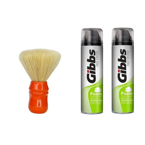 Croc Sentetik Tıraş Fırçası Kırmızı + Hassas Tıraş Köpüğü 2 Adet ürün görseli 1