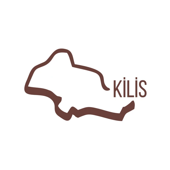 Kilis Harita Araba Sticker 17x17 Cm Kahverengi ürün görseli 1