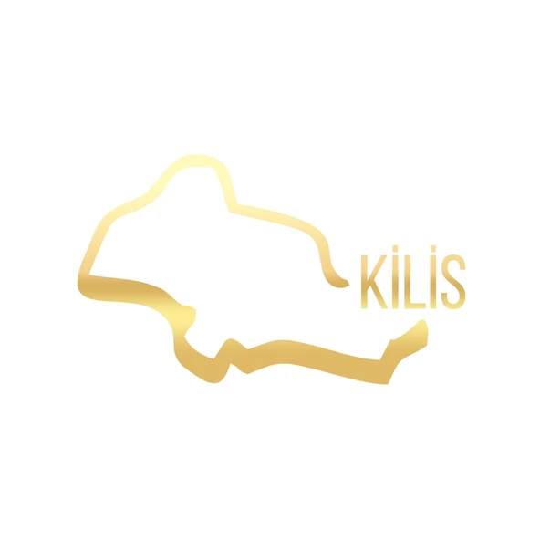 Kilis Harita Araba Sticker 17x17 Cm Gold ürün görseli 1