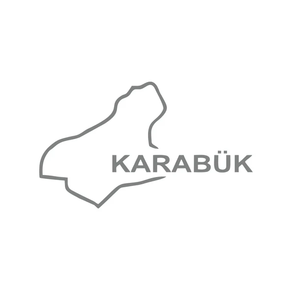 Karabük Harita Araba Sticker 17x17 Cm Gri ürün görseli 1