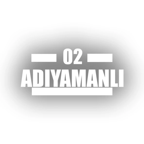 02 Adıyamanlı Araba Sticker 17x17 Cm Beyaz ürün görseli 1