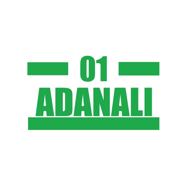 01 Adanalı Araba Sticker 17x17 Cm Yeşil ürün görseli 1