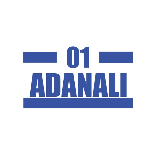 01 Adanalı Araba Sticker 17x17 Cm Mavi ürün görseli 1