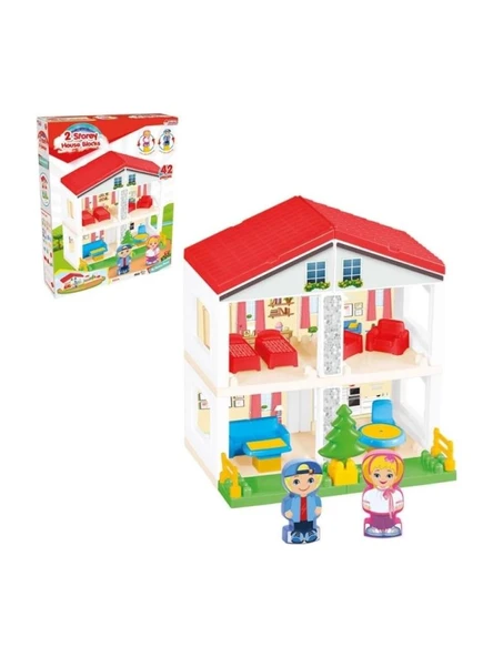 Dede Oyuncak 2 Katlı Ev Bloklar 03234 - Resim 2