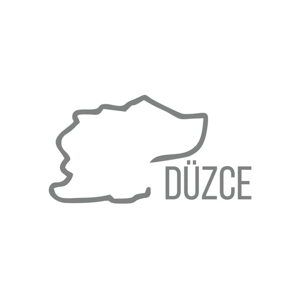 Düzce Harita Araba Sticker 17x17 Cm Gri ürün görseli 1
