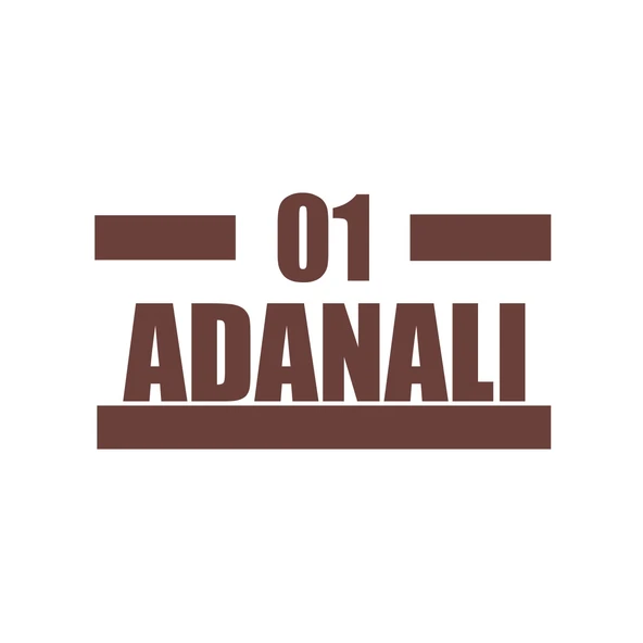 01 Adanalı Araba Sticker 17x17 Cm Kahverengi ürün görseli 1