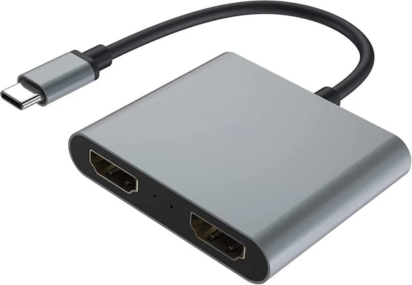 TYPE C HDMİ 4K 60HZ SPLİTTER SWİTCH EKRAN MONİTÖR ÇOĞALTICI ÇOKLAYICI ürün görseli 1