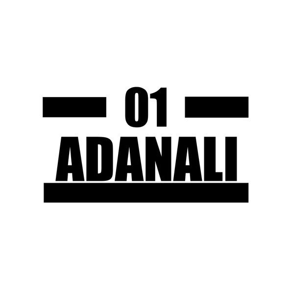 01 Adanalı Araba Sticker 17x17 Cm Siyah ürün görseli 1