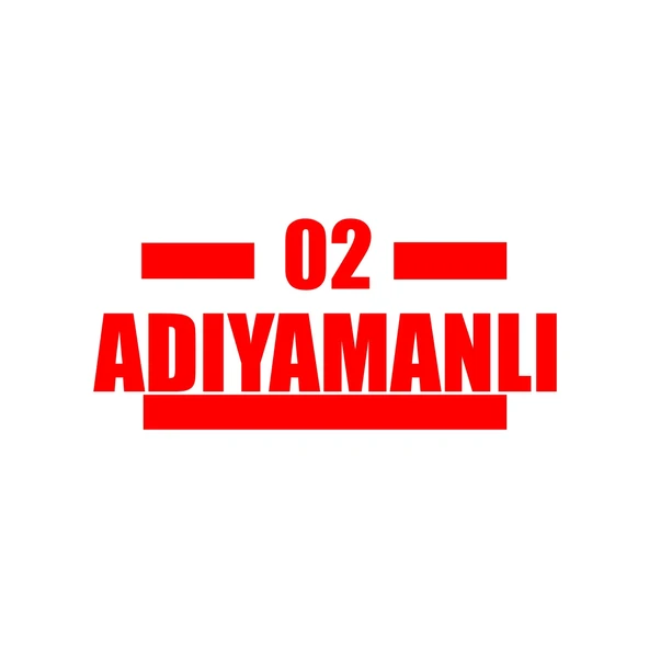 02 Adıyamanlı Araba Sticker 17x17 Cm Kırmızı ürün görseli 1