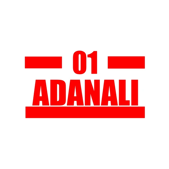 01 Adanalı Araba Sticker 17x17 Cm Kırmızı ürün görseli 1