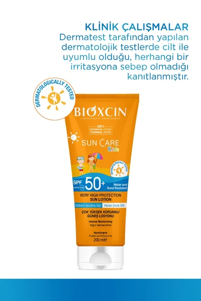 BİOXCİN SUNCARE KİDS LOSYON SPF50 200 ML - Resim 3