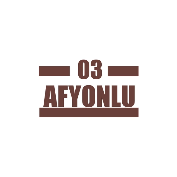 03 Afyonlu Araba Sticker 17x17 Cm Kahverengi ürün görseli 1
