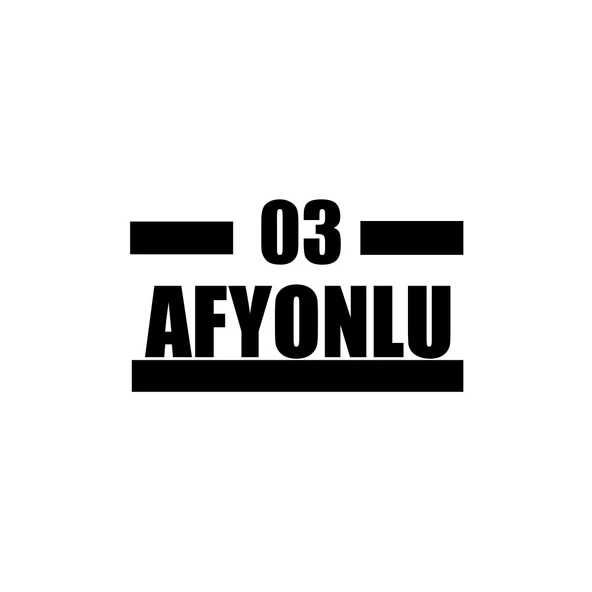 03 Afyonlu Araba Sticker 17x17 Cm Siyah ürün görseli 1