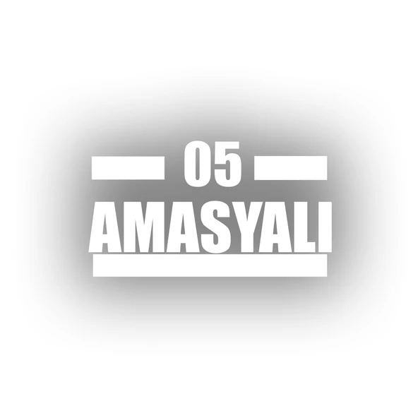 05 Amasyalı Araba Sticker 17x17 Cm Beyaz ürün görseli 1