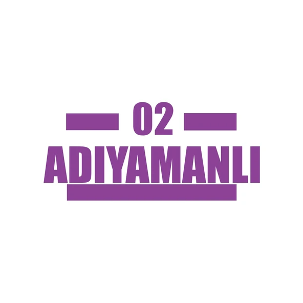 02 Adıyamanlı Araba Sticker 17x17 Cm Mor ürün görseli 1